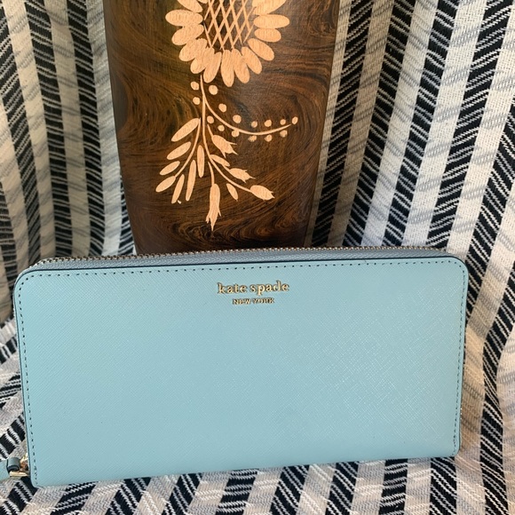 kate spade Handbags - Large Cameron wallet Kate spade seaside blue
